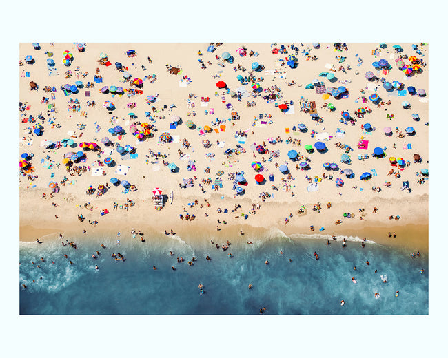 Aerial Beach View Art Print Only