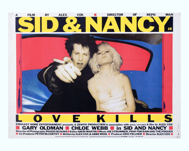 sid and nancy love kills poster